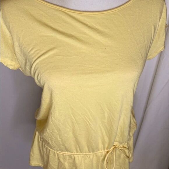 Gap Yellow Blouse with Retro Tie Waist - Picture 1 of 5